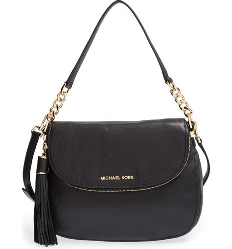 michael kors bedford tassel medium convertible leather shoulder bag|bedford leather shoulder bag.